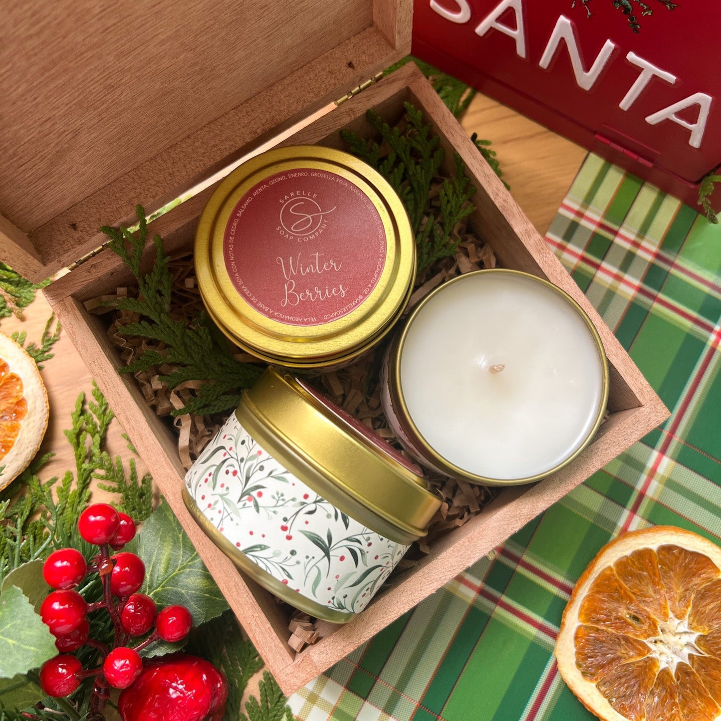 Vela Aromática Winter Berries, 4 oz
