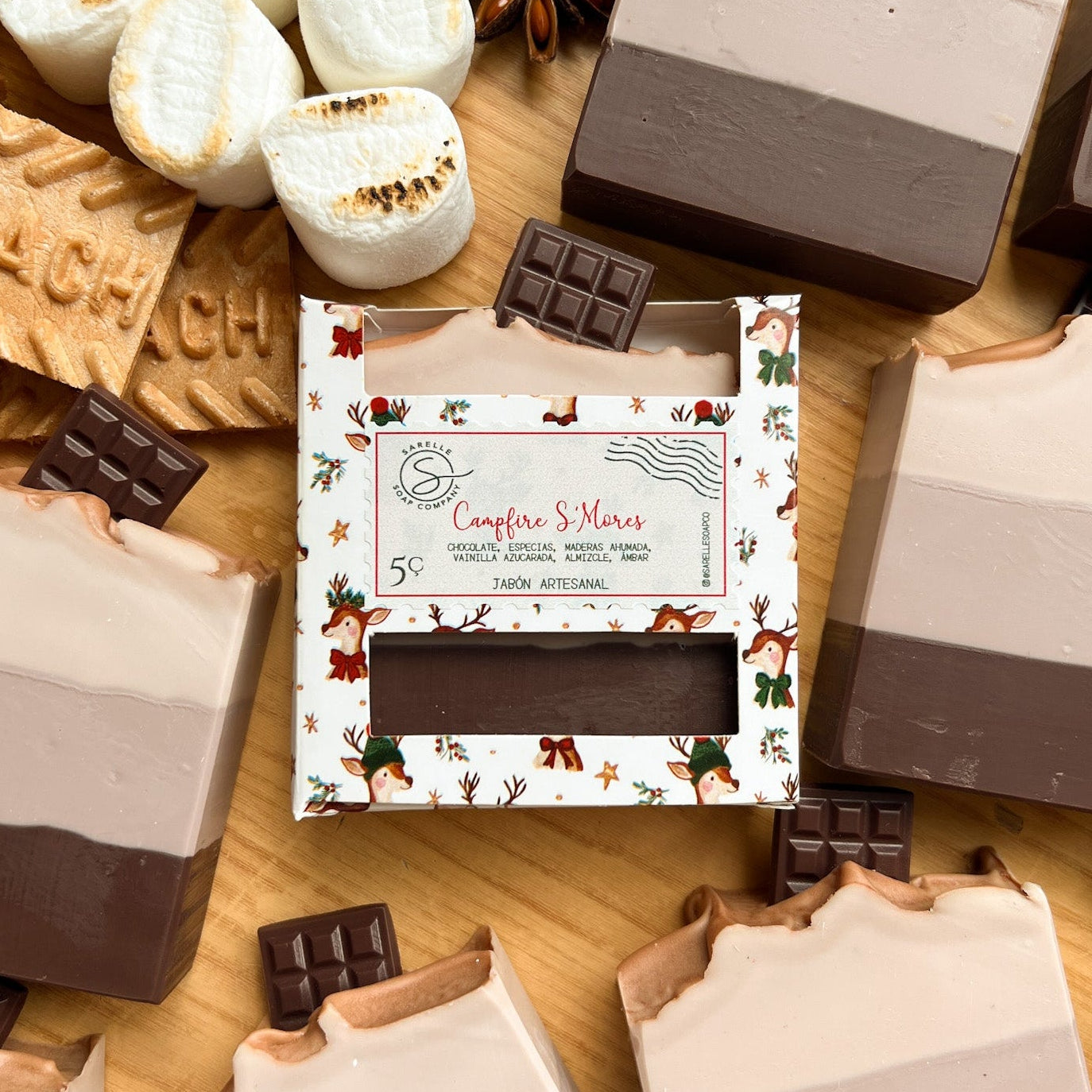 Jabón Artesanal Campfire S'more, 5 oz