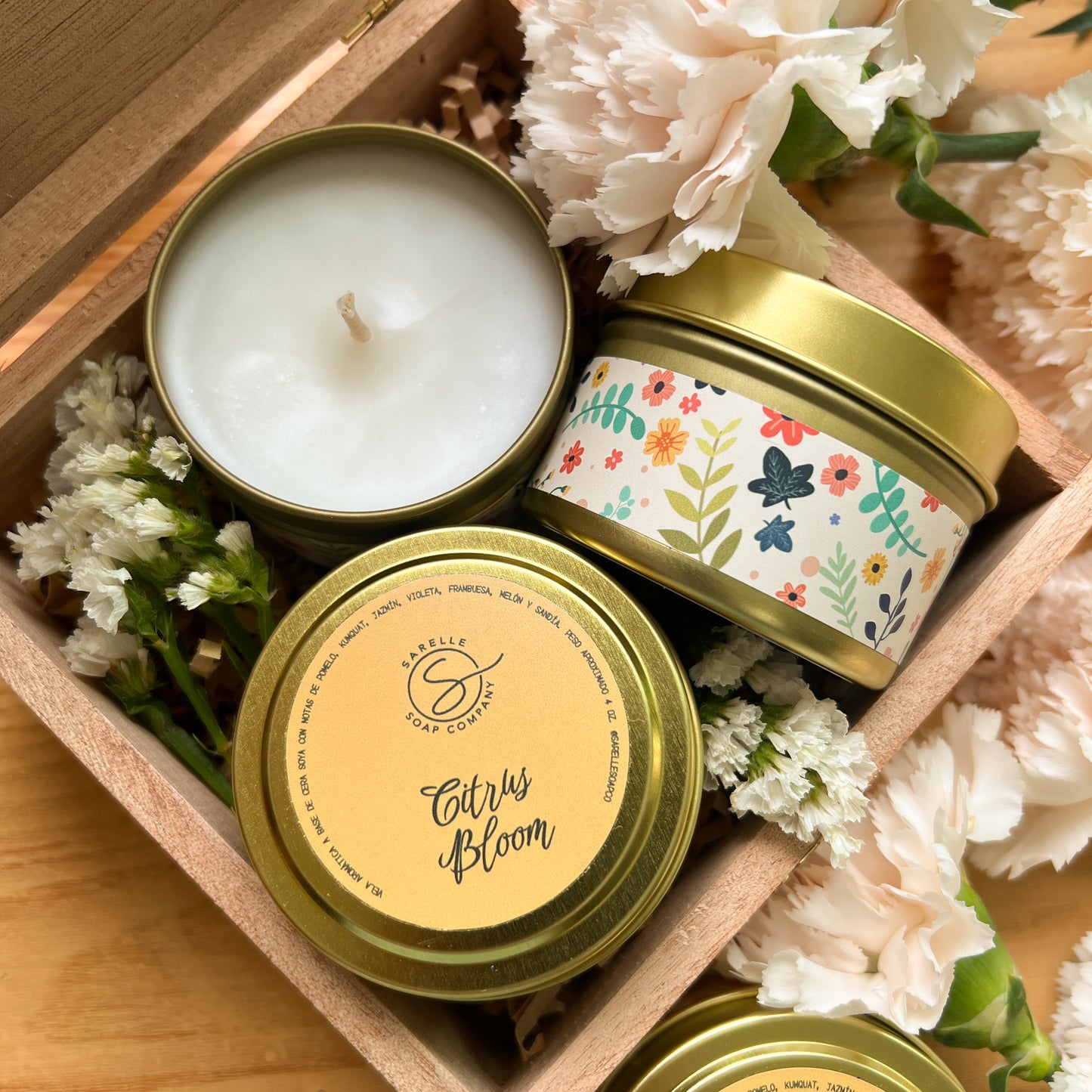 Vela Aromática Citrus Bloom, 4 oz