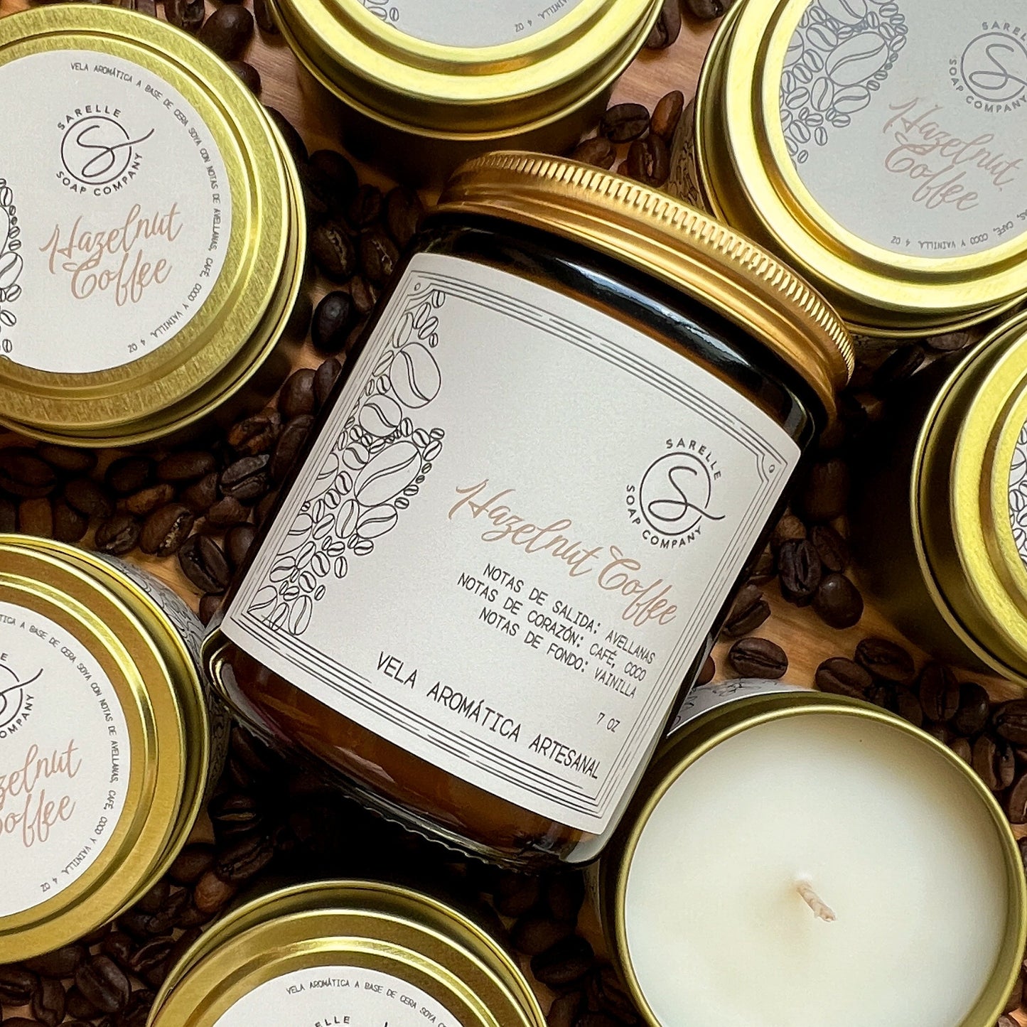 Vela Aromática Hazelnut Coffee