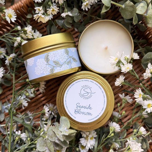 Vela Aromática Seaside Blossom, 4 oz