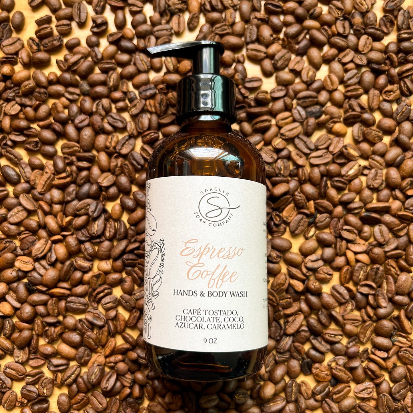 Jabón Líquido Manos y Cuerpo, Espresso Coffee, 9 oz