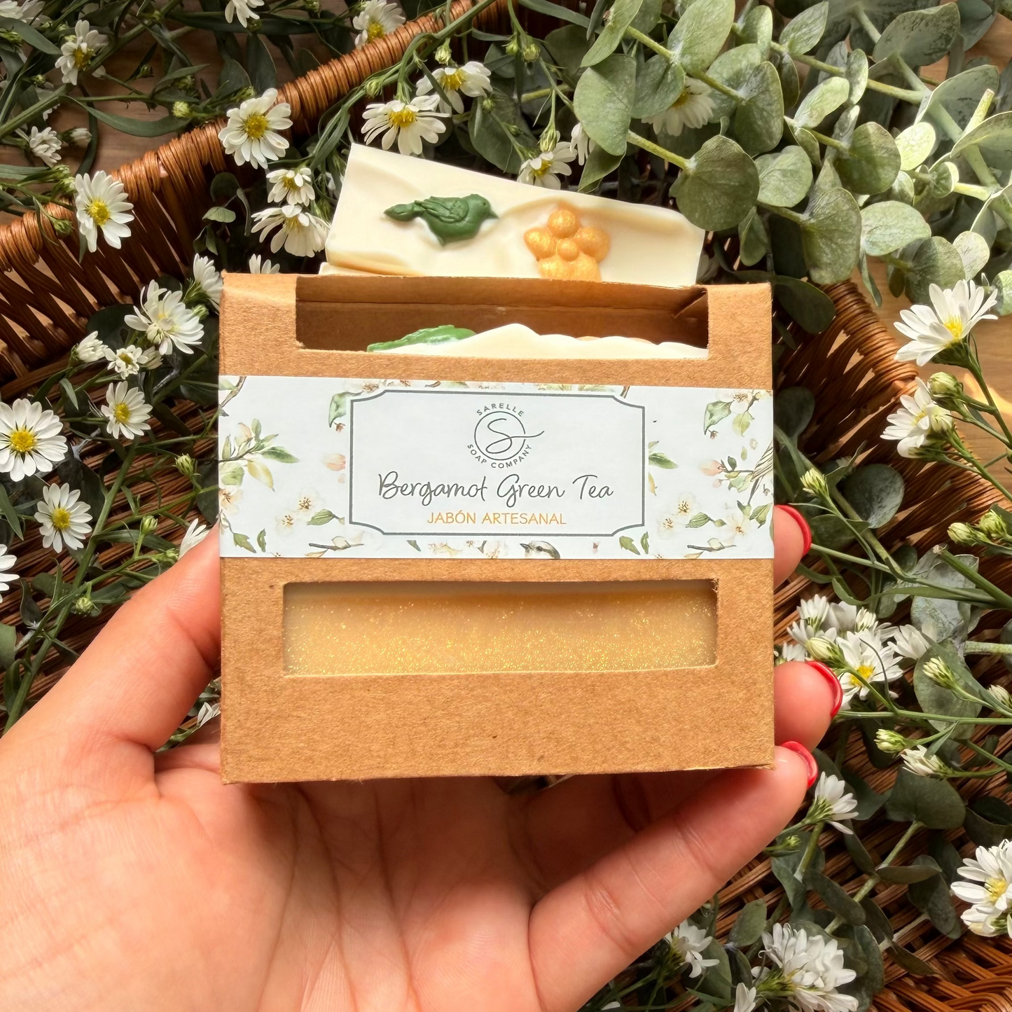 Jabón Artesanal Bergamot Green Tea, 4 oz