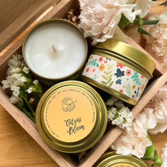 Vela Aromática Citrus Bloom, 4 oz