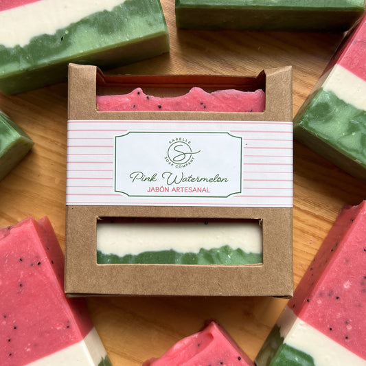 Jabón Artesanal Pink Watermelon, 5 oz