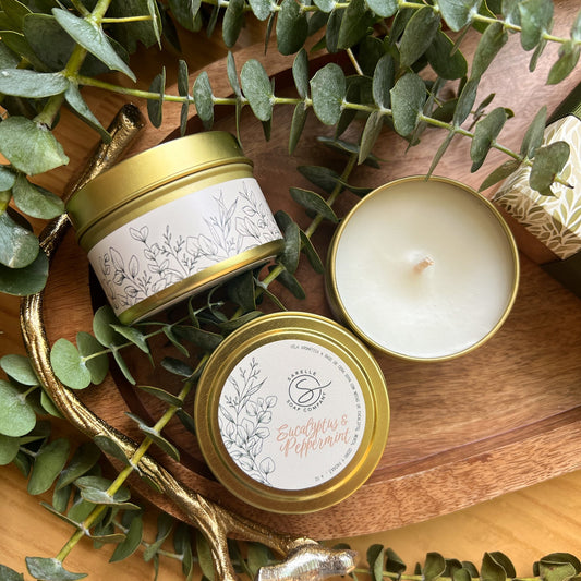 Vela Aromática Eucalyptus Mint, 4 oz