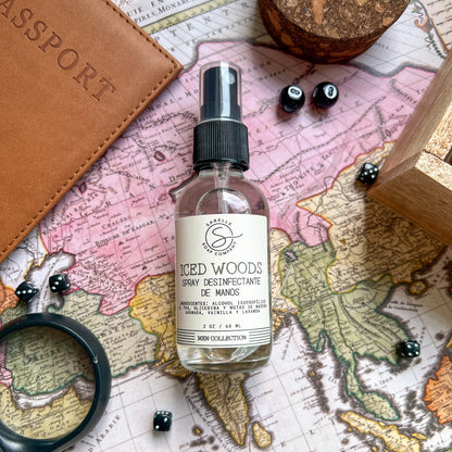 Spray Desinfectante Manos, Iced Woods 2 oz