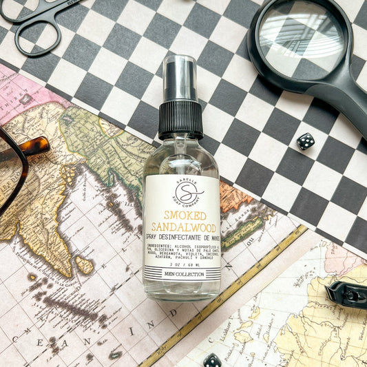 Spray Desinfectante Manos, Smoked Sandalwood 2 oz